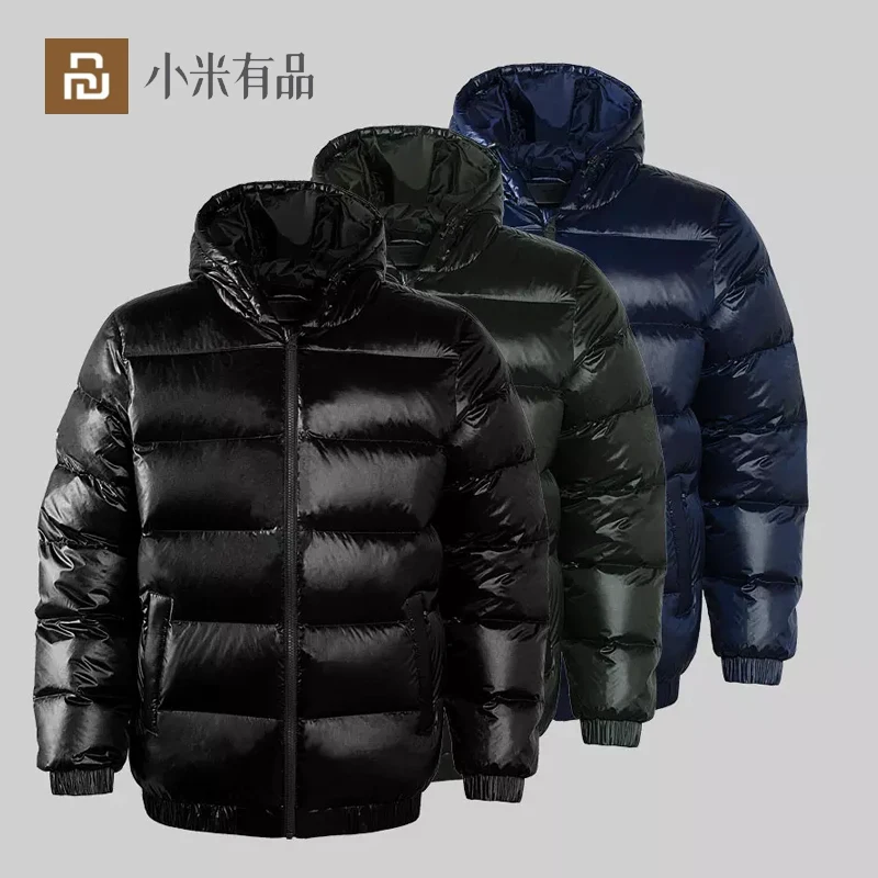 

New Youpin Fashion Plus Down Jacket Man Oversize Outdoor Winter Running Ultralight Coat Soft Warm All-Match Waterproof Washable