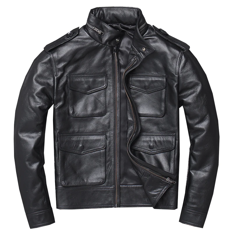 

Leather 2020 New Jacket Men Genuine Men's thin coat Slim Fit cuero chaqueta sheepskin coat winter and spring