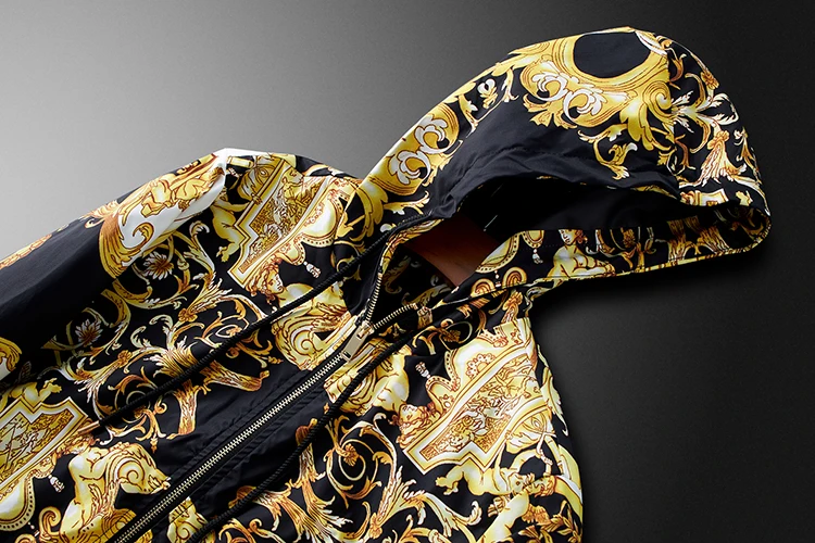 Модная дизайнерская куртка ветровка с длинным рукавом мужские куртки капюшоном