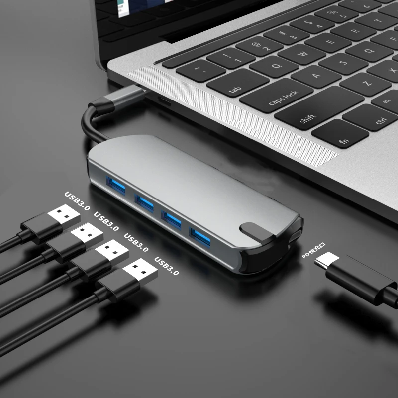 

High Quality USB 3.0 Type C Hub 5 in 1 to USB3.0 USB HUB Adapter Docking station