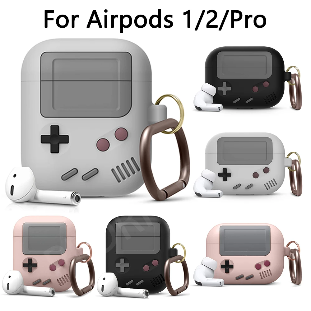 Силиконовый чехол для наушников Airpods 2 защитный Apple airpods Pro 3 беспроводная Bluetooth 3D