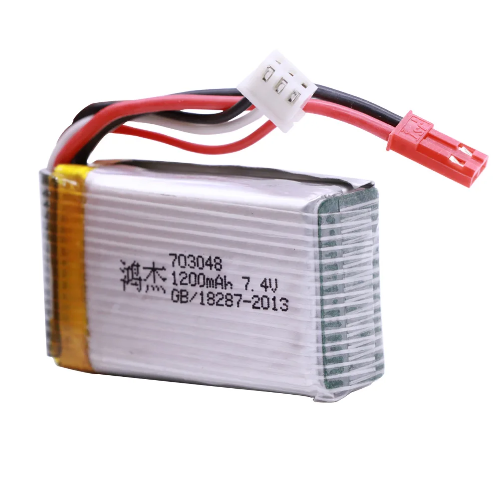 Аккумулятор Lipo 7 4 в 1200 мАч 703048 с зарядным устройством USB для MJXRC X600 U829A U829X F46 X601H JXD391