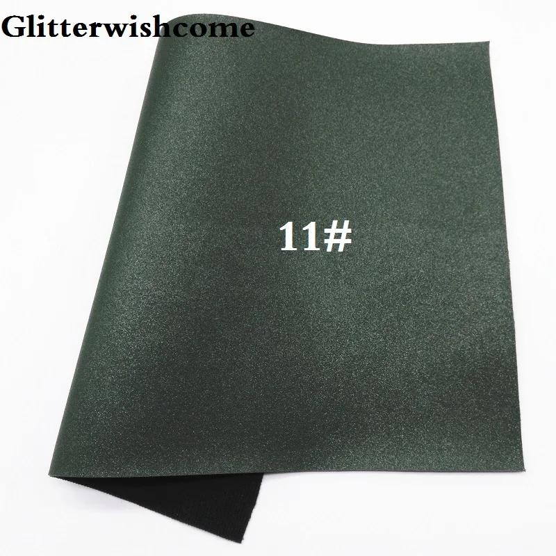 11 Glitterwishcome 21X29 см А4 Размер синтетическая кожа, металлическая кожа, искусственный винил из искусственной кожи для бантов, GM051A - Цвет: 11