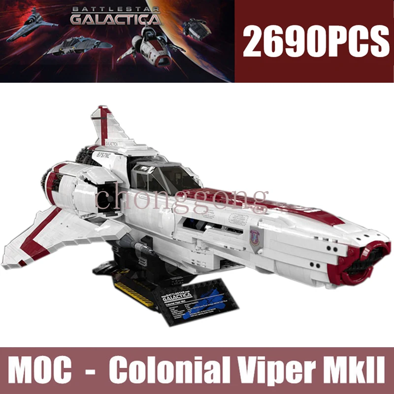 

New Interstellar Space Wars The Battlestar Galactica Colonial Viper MKII MOC-9424 Building Blocks Bricks Kid Toy Christmas Gift