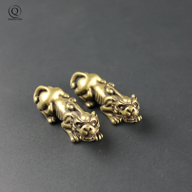 Латунный китайский God Beast Pixiu автомобильный орнамент брелок Подвески Медь Lucky Animal