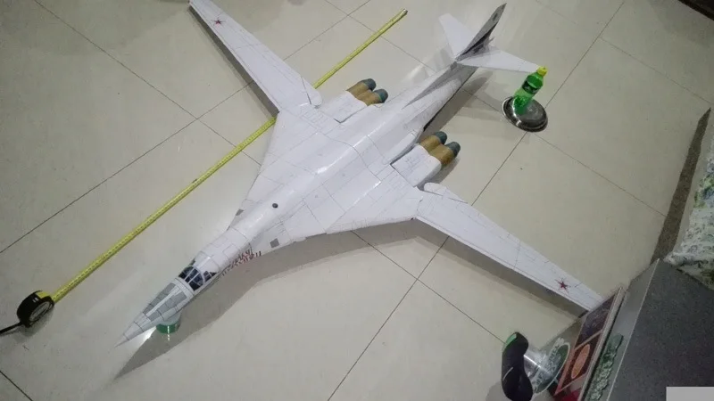 120 см Tupolev Tu-16 черный Джек бомбардировщик DIY 3D бумажная карточка модель Конструкторы строительные игрушки развивающие игрушки Военная Модель