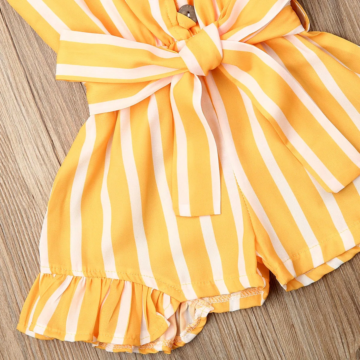 Модные летние детские комбинезоны в полоску для девочек Комбинезоны без рукавов