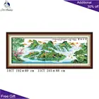 Декор для дома, Подарочный пейзаж, F082(2), 14CT, 11CT, счетные и штампованные китайские живописные наборы для вышивки крестом вышивка пейзажа