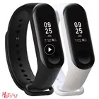 Ремешок силиконовый для Xiaomi Mi Band 3 4, сменный мягкий браслет на запястье для Xiaomi Band 3 4, аксессуары