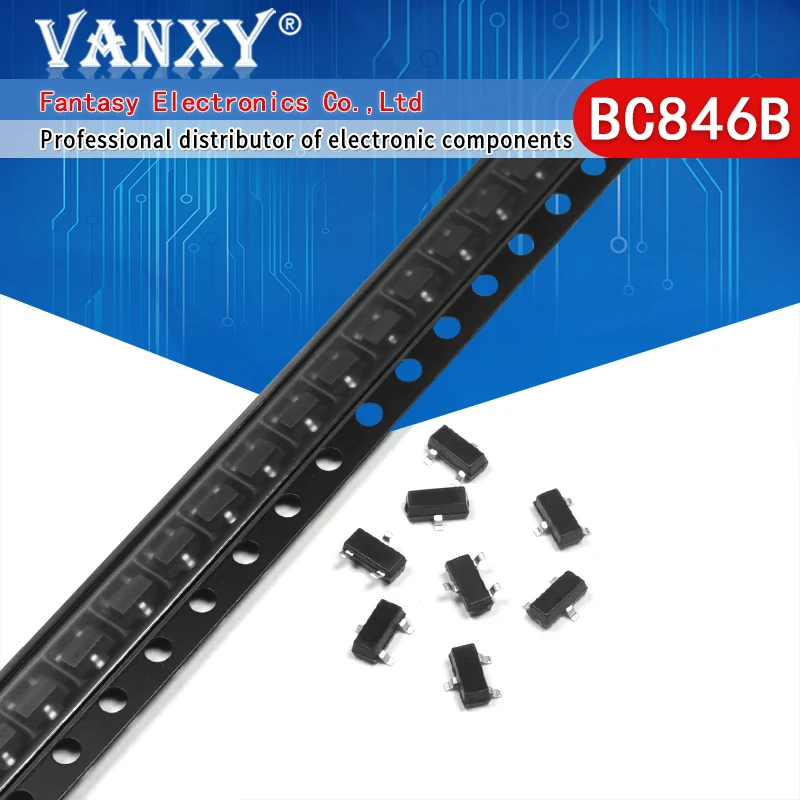 

100 шт. BC846B SOT23 BC846B сот 846B SMD СОТ-23 1B Новинка транзистор