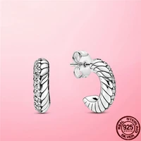 new authentic 925 sterling silver earrings for ladies new fashion original earrings jewelry gifts