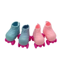 52 8cm pinkblue doll roller skates for exo doll hand made plush doll accessories
