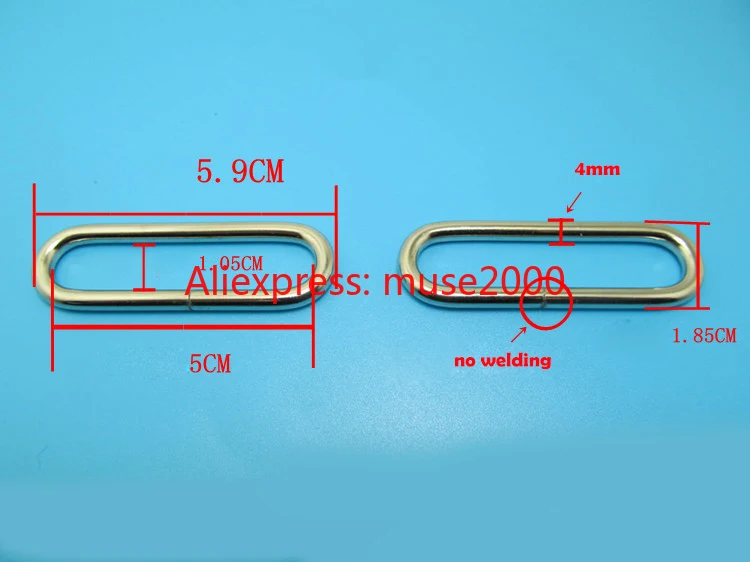Ткацкая Лента Пряжка металлическое стальное кольцо продолговатой эллиптической