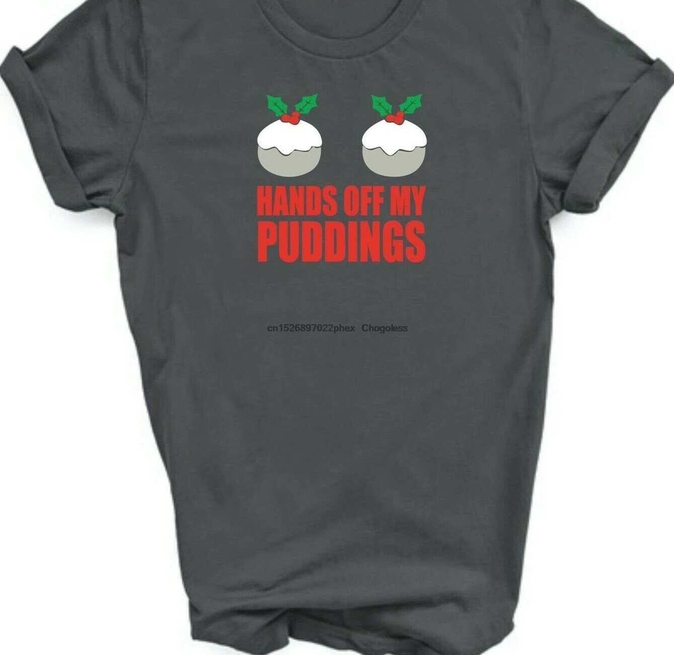 Забавная Рождественская футболка с надписью Hands Off My pudding отлично подходит для
