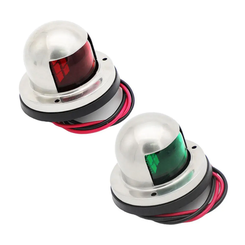 12V Нержавеющая сталь красный зеленый лук светодиодный навигации светильник s