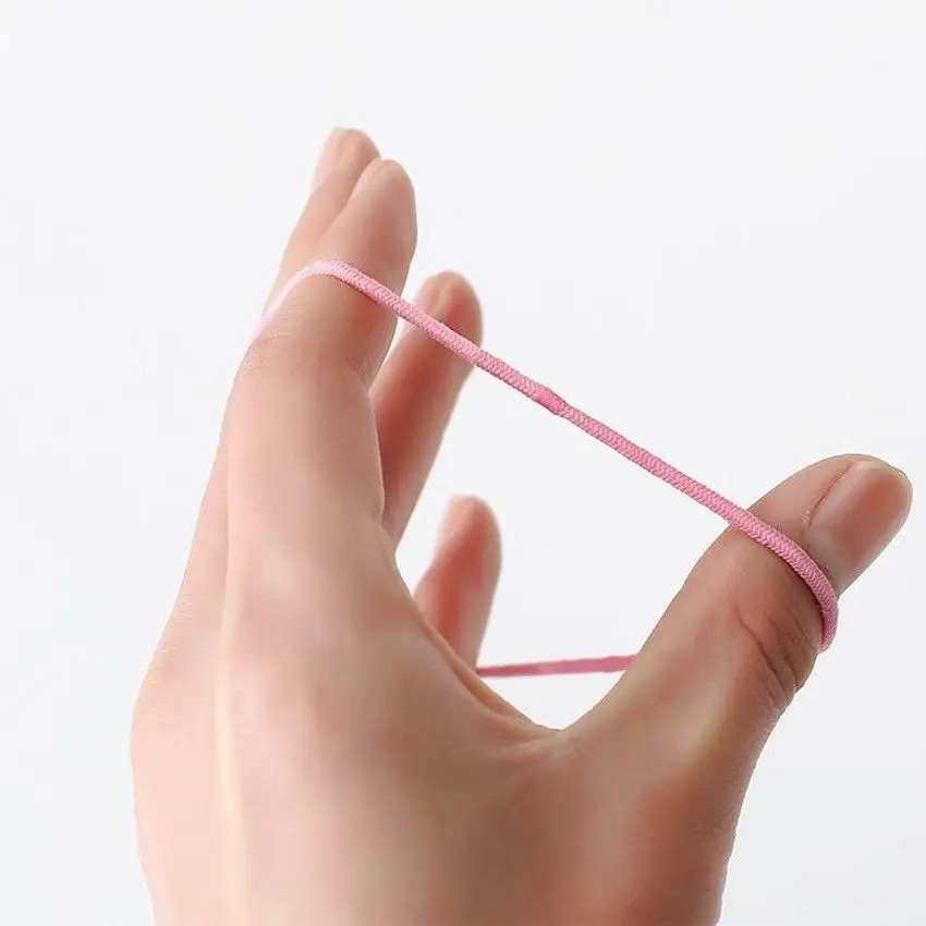 

50Pcs Candy Colors Nylon Rubber Bands Elastic Hairbands for Girls Kids Scrunchie Elastic Ponytail Holder Hair Rope Accessories