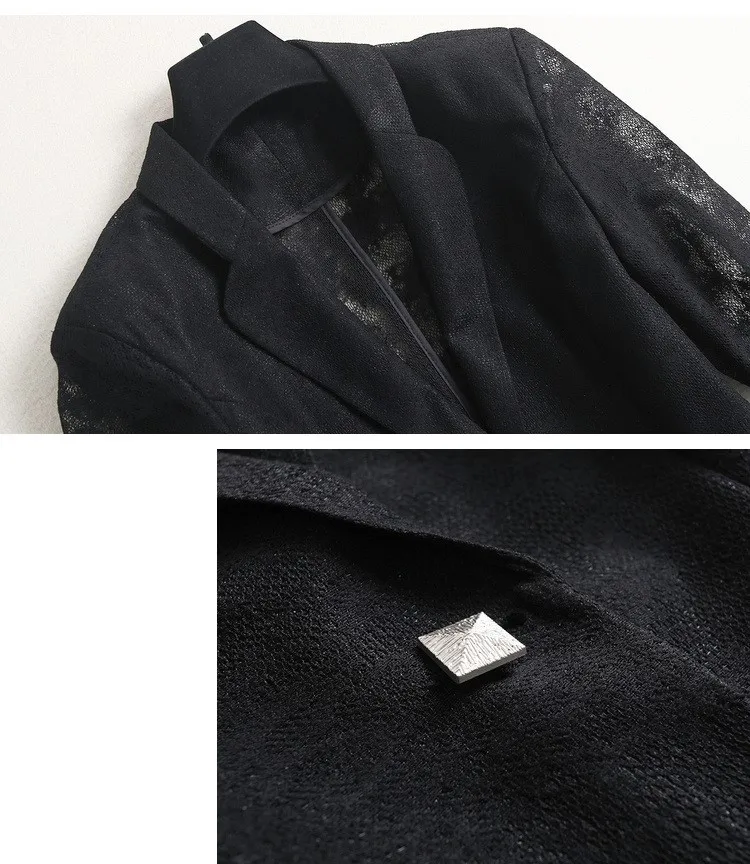 

2021 Spring Summer New Fashion Women's Clothes Graceful Light Lace Blazer Jacket for Lady