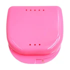 50 шт.Лот, пластиковая коробка для зубных протезов, Ортодонтическая коробка-лоток, контейнер для зубов, защитный чехол для искусственных зубов