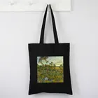 Сумка для покупок с графическим рисунком Ван Гога, холщовые сумки-тоуты, складная сумка для покупок, сумки для студентов и книг, винтажные классические сумки через плечо