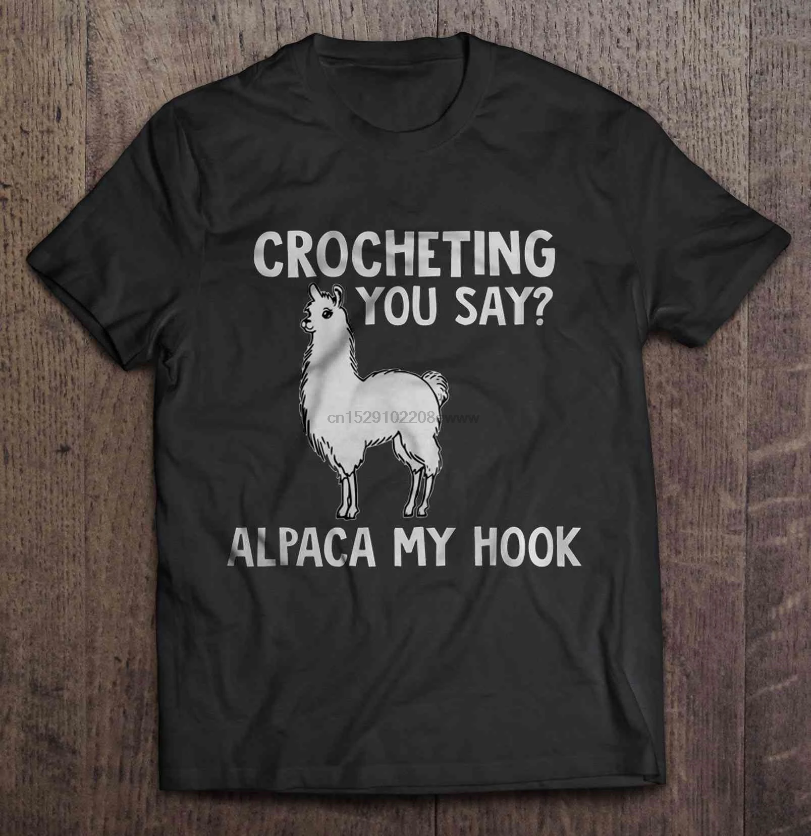 Мужская футболка с крючком и надписью Alpaca My Hook женская | одежда