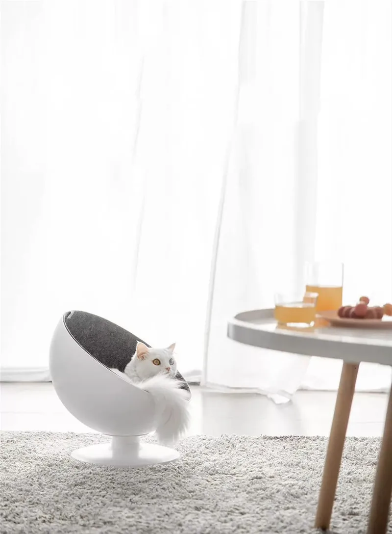 Xiaomi кровати и коврики для кошек домик для домашних животных кошка босс ротационное взаимодействие кошачий домик спящий Забавный Питомник Кровать волоконный материал принадлежности для кошек