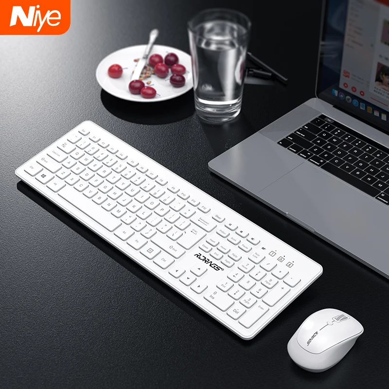 Беспроводной клавиатура и Мышь комбо офисные бесшумный клавиатуры для