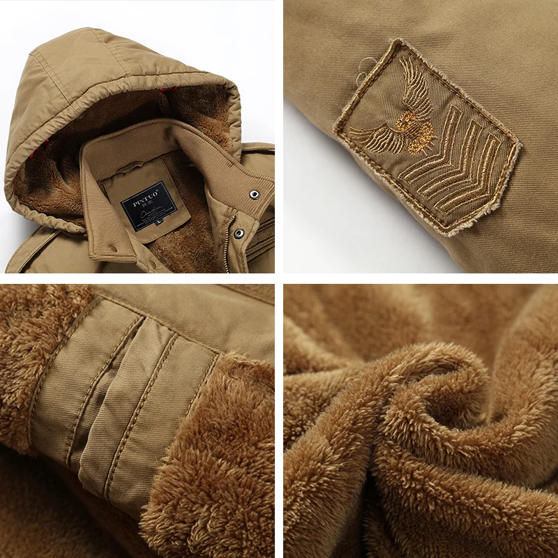 UAICESTAR Winter Jacket Men Washed Cotton Motorcycle Jacket Brand Casual Fashion Thicken Warm Slim Men L-5XL Large Size Clothing