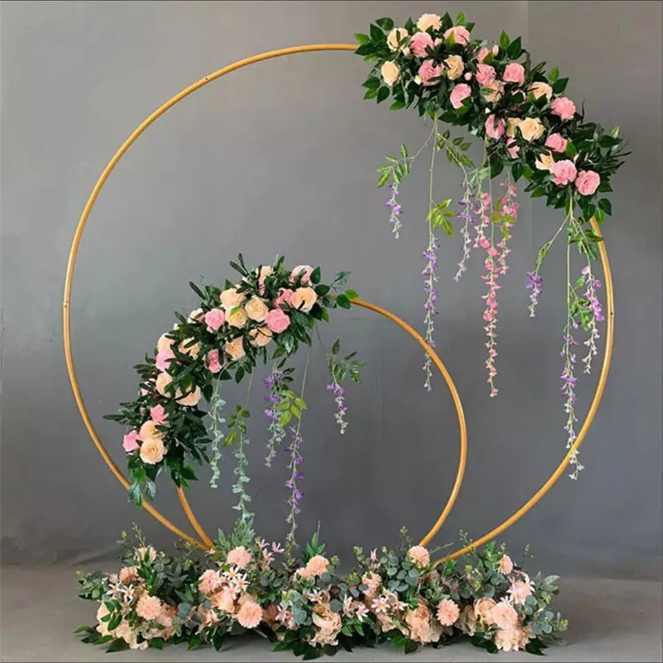 Metal Circle Balloon Arch Wedding Decoration Arch Backdrop Balloon Arch Kit Balloon Circle Wedding Arch Frame Photo Zone