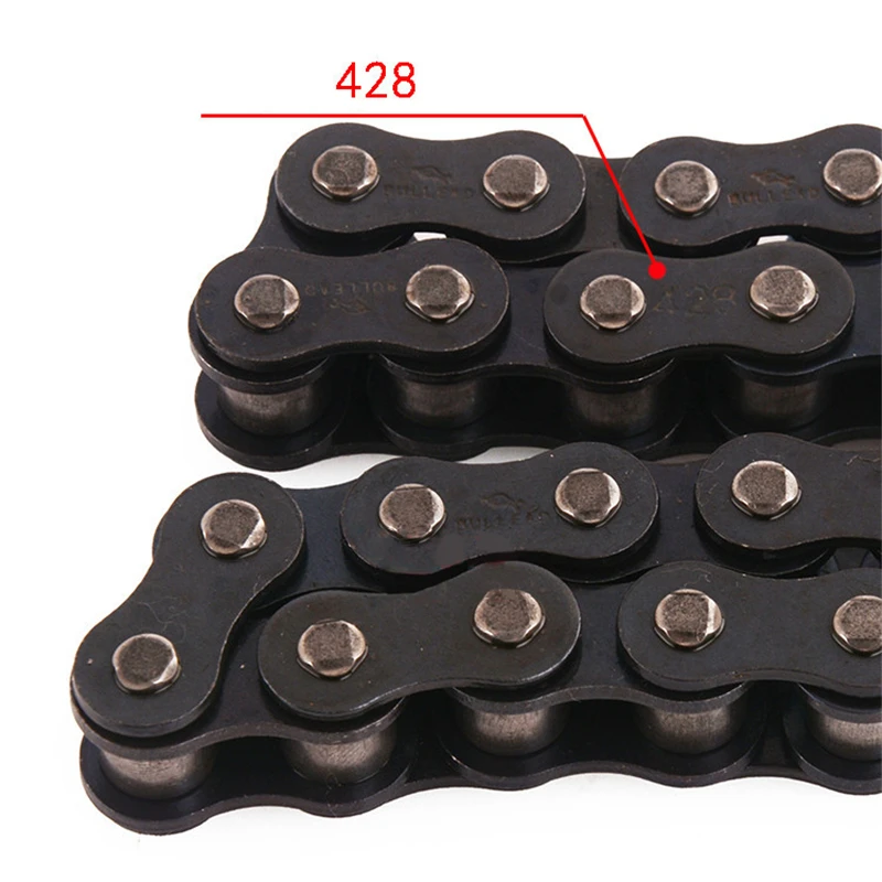 428 цепь 96L/98L/102L/104L/106L/108L/110L/126L/130L металлическое звено для мотоцикла 50cc-250cc ATV