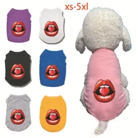 large dog clothes vest spring and summer pet breathable cooling shirt t shirt girls chihuahua puppy clothes wholesale xs 5xl