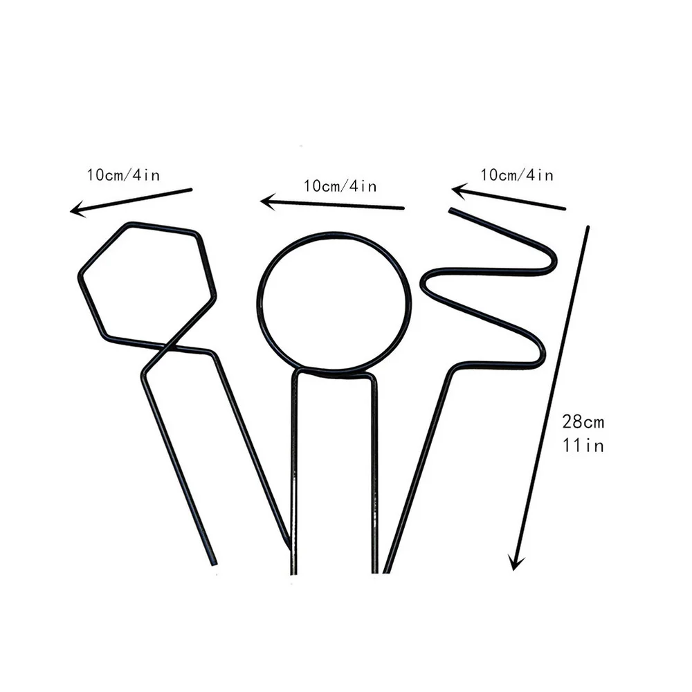 

1 Set/3pcs Practical Iron Support Frame Plant Climbing Frame Garden Decoration