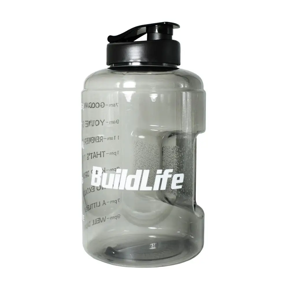 Gray Buildlife 3.8L с широким горлышком 1 галлон бутылка для питьевой воды BPA бесплатно обучение большой емкости чайник для наружного кемпинга чайник кружка - Цвет: Gray