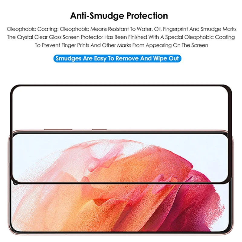 Закаленное стекло для Samsung Galaxy S21 защита экрана взрывозащищенное Plus пленка камеры