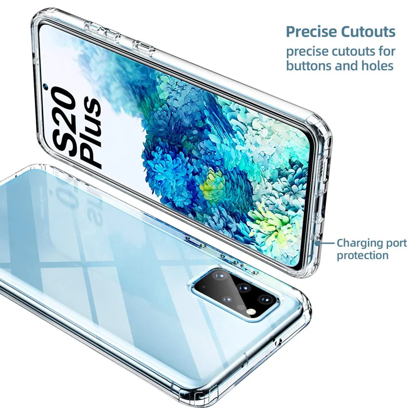 Чехол на весь корпус для Samsung Galaxy S10 Lite 360 S20 Plus A21S A31 M31 M30S A01 A11 A41 A51 A71 M21 M11 мягкий