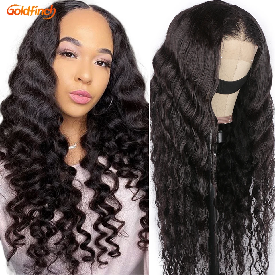 30 дюймовый парик на сетке спереди свободная глубокая волна без клея Remy
