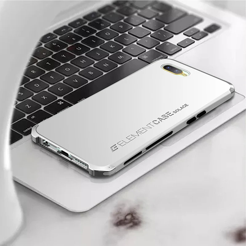 Textured Anti-fall Metal Frame Plastic Back Plate For OPPO K1 Aluminum Alloy R15X Bumper Case r15X Cover With Gift | Мобильные