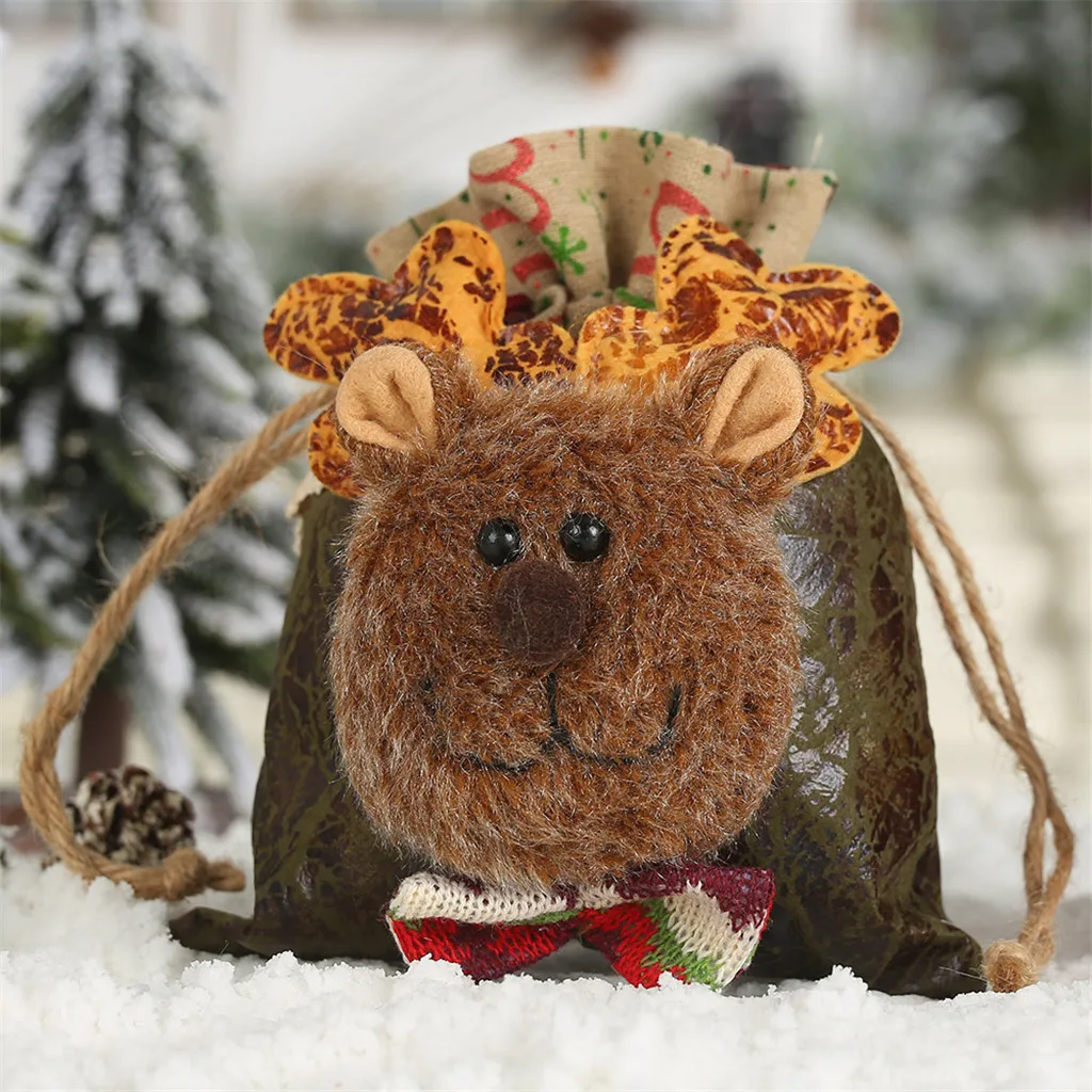 Рождественские конфеты украшения для сумок дома мультфильм Санта Клаус Снеговик