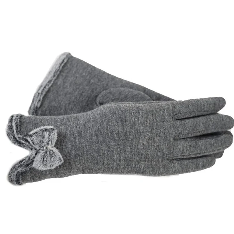 style 4 grey Женские зимние перчатки с сенсорным экраном, Осенние теплые перчатки, рукавицы на запястье, водительские лыжные ветрозащитные перчатки luvas guantes handschoenen - Цвет: style 4 grey
