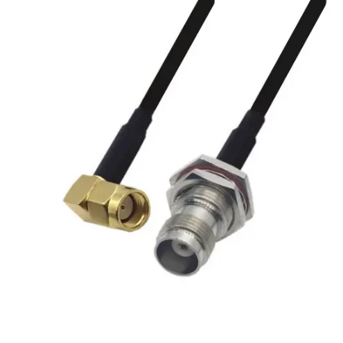 

LMR195 Cable RP-SMA Male Right Angle To TNC Female Connector Low Loss RF Coaxial Extension Jumper Cable