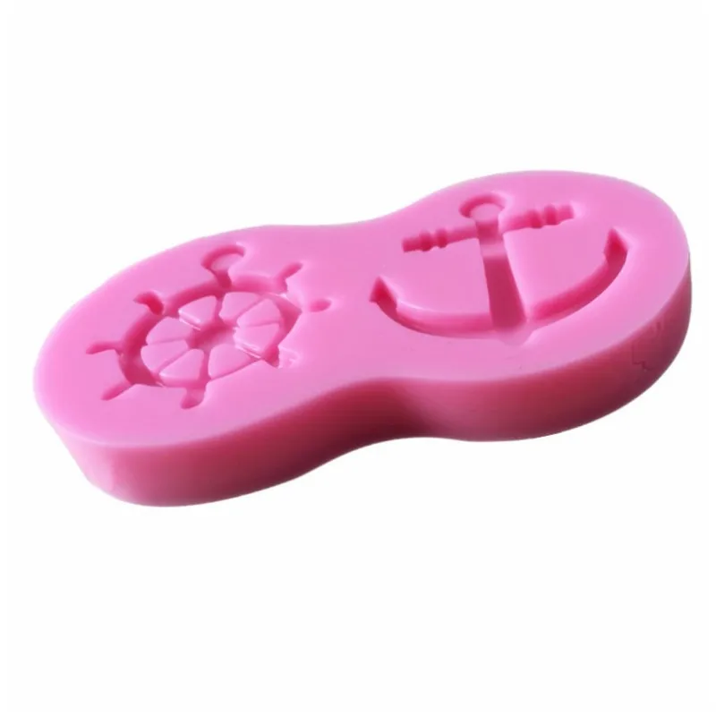 

Boat Anchor Rudder Fondant Resin Silicone Mold for DIY Pastry Cupcake Cake Dessert Plaster Lace Decoration Baking Tool Kitchen