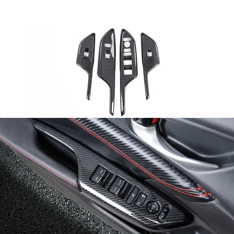 Декоративные наклейки из углеродного волокна для внутренней двери подлокотника