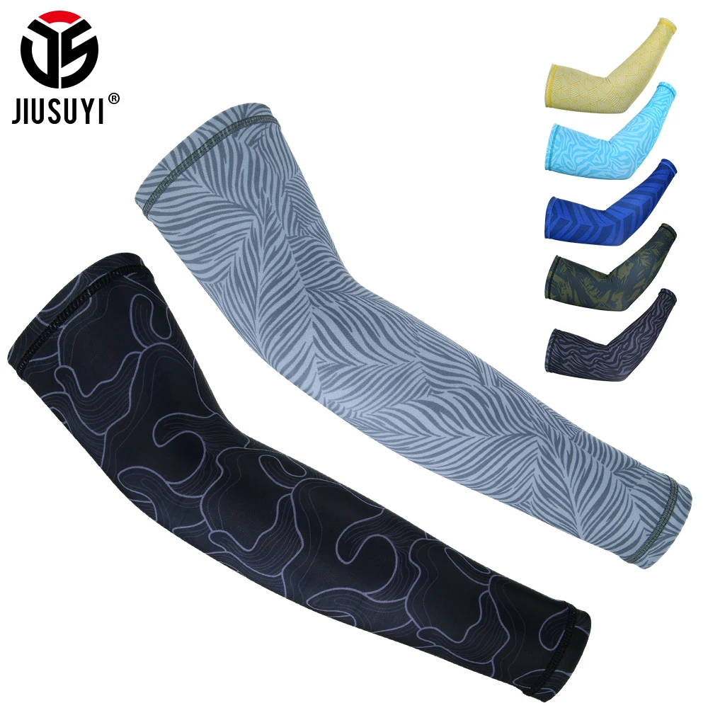 

Breathable Quick Dry UV Protection Running Cooling Arm Sleeves Basketball Elbow Pad Fitness Armguards Sports Cycling Arm Warmers