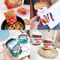 luxury chocolate ice cream wireless bluetooth earphone case for airpods pro 3 2 1 cute 3d bottle silicone headset protect cover