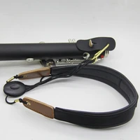 1 pcs new black nylon sax clarinet shoulder neck strap sax sling