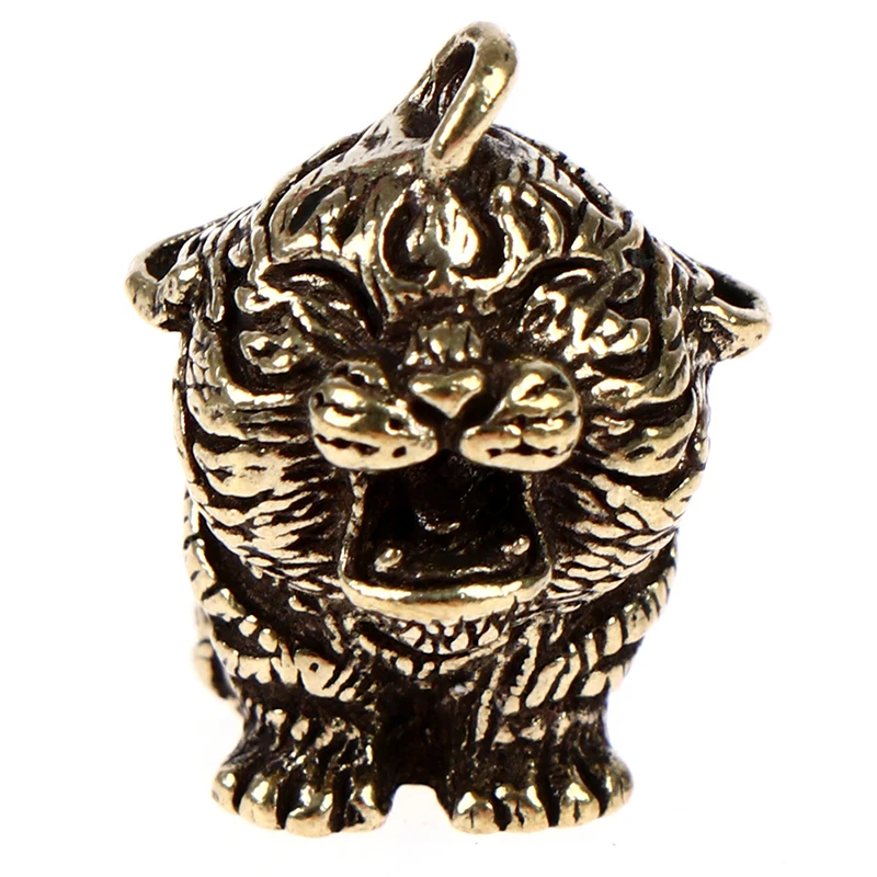 1 шт. Модный маленький брелок со знаком зодиака тигром латунный мультяшный с |