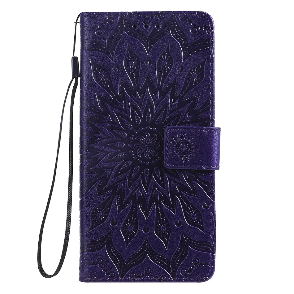 Purple Чехол-книжка с подставкой для телефона, чехол-кошелек для VIVO Y93 Y91 Y95 Y53, задняя крышка с карманом для карт, для OPPO A1K C2 A5 A3S A7 A5S F11 - Цвет: Purple