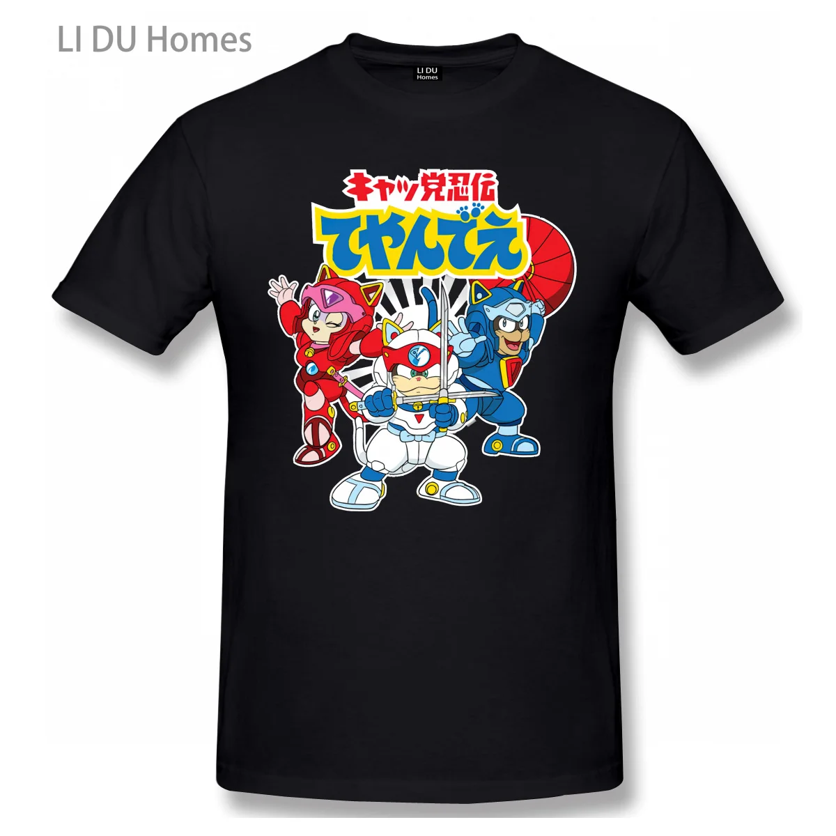 

Samurai Pizza Cats T Shirt Oversize Cotton Tshirts Short Sleeve Streetwear T-shirts Tee Tops