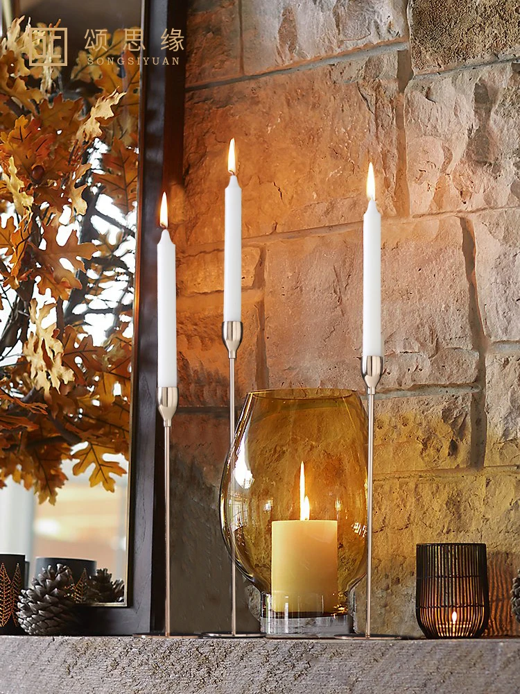 

Luxury Creative Vintage Candel Holder Modern Tall Candle Holders For Wedding Centerpieces Farol Vela Household Goods OO50ZT