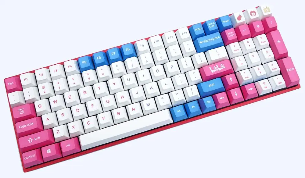 Колпачки для механической клавиатуры 146 клавиши билибили краска подлежащие