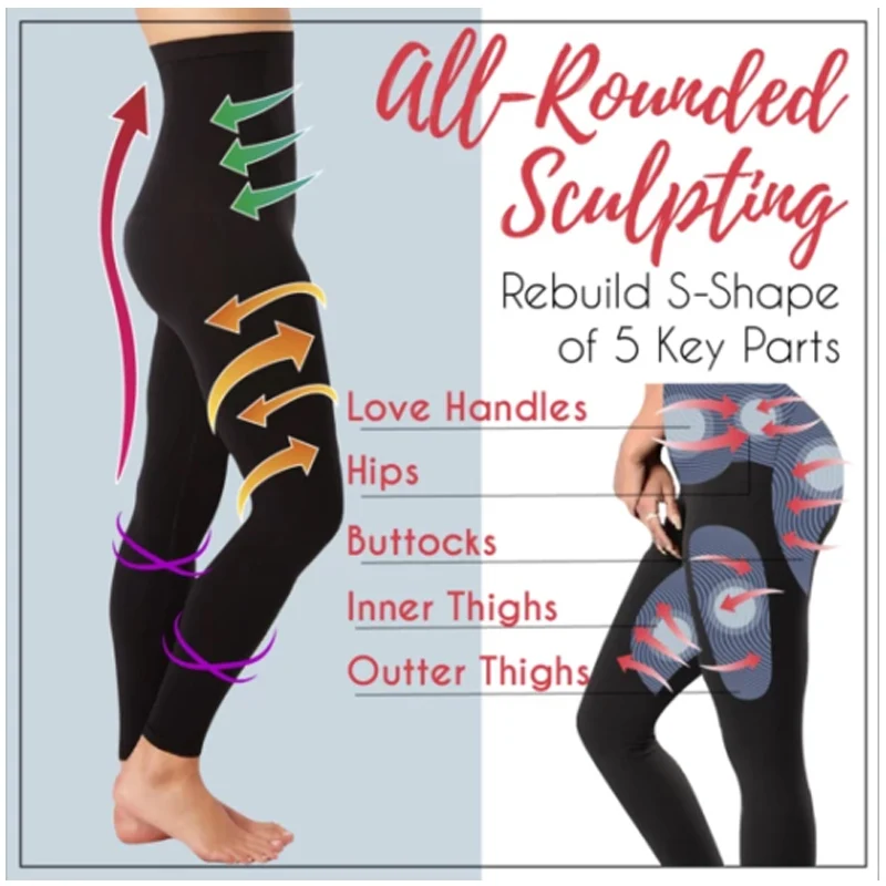 Для женщин спальный Красота шейпер для ног гетры визуально уменьшающие ногу Хип